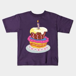 Happy Birthday Cake Kids T-Shirt